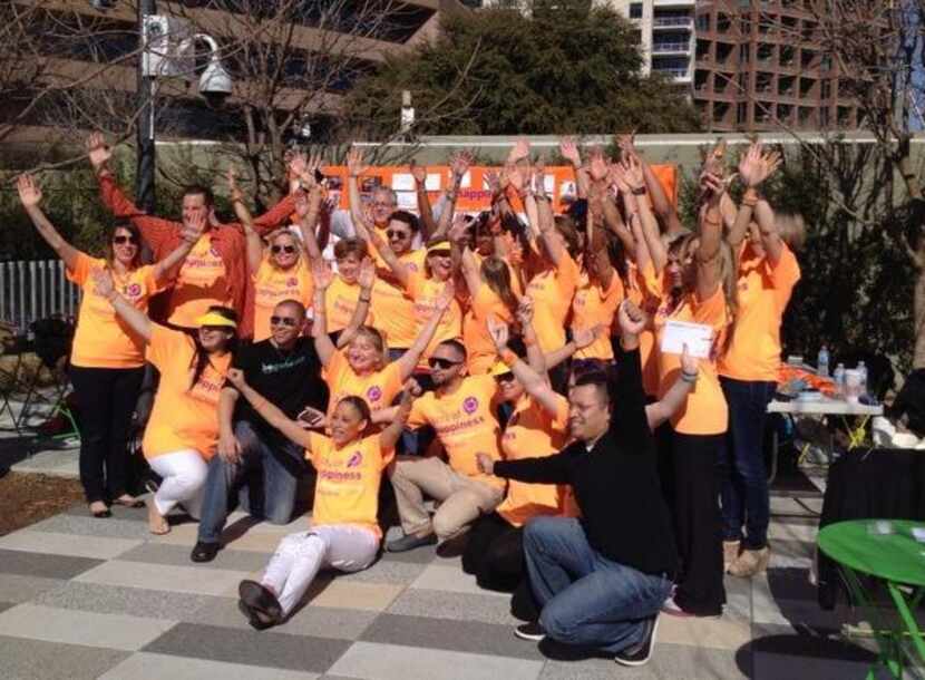 Live Happy celebrates International Day of Happiness at Klyde Warren Park in Dallas.