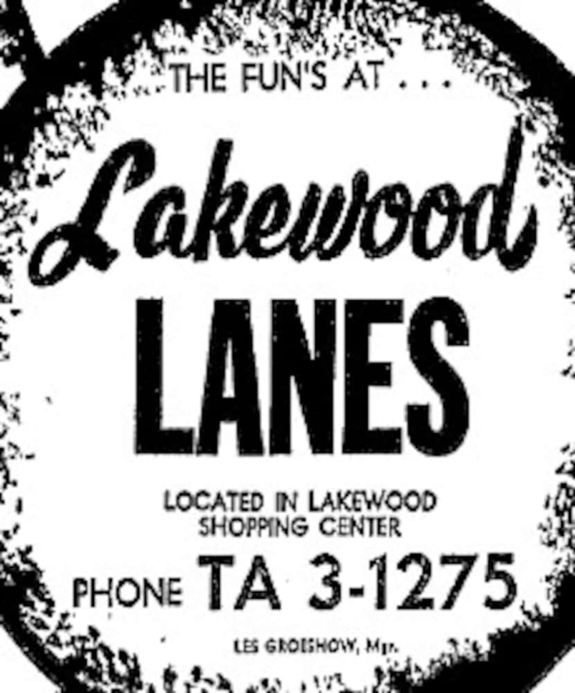 Advertisement for Lakewood Lanes from Aug. 27, 1961.