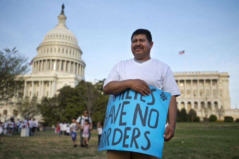 Mario Ibarra, 38, of Richmond, Va., who is originally from Mexico, poses for a portrait at...