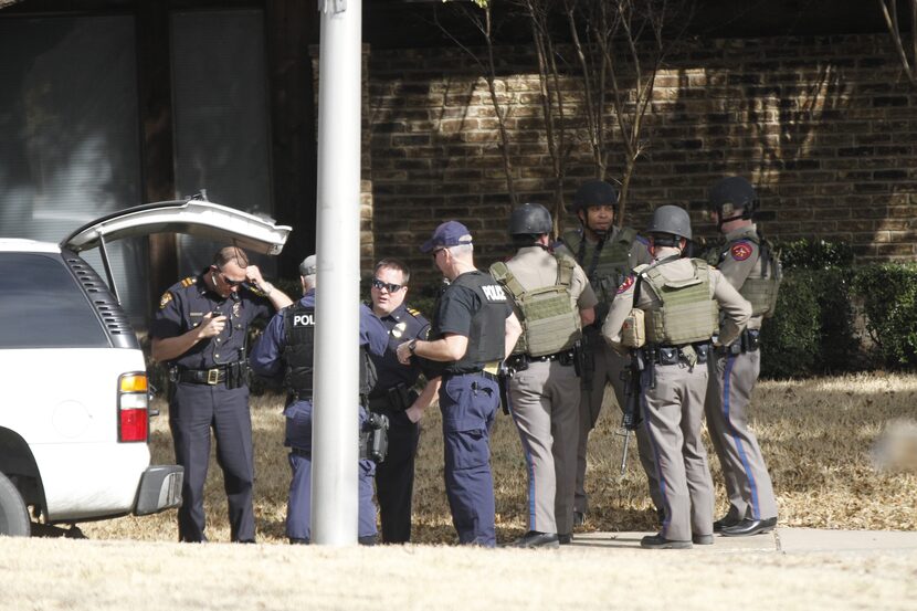 Police activity on Fall Manor Drive on Saturday after a shooting at Regency Springs...