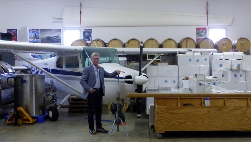 
 Lorenzo Lizarralde, a former Dallas-area resident, makes wines in his airplane hangar at...