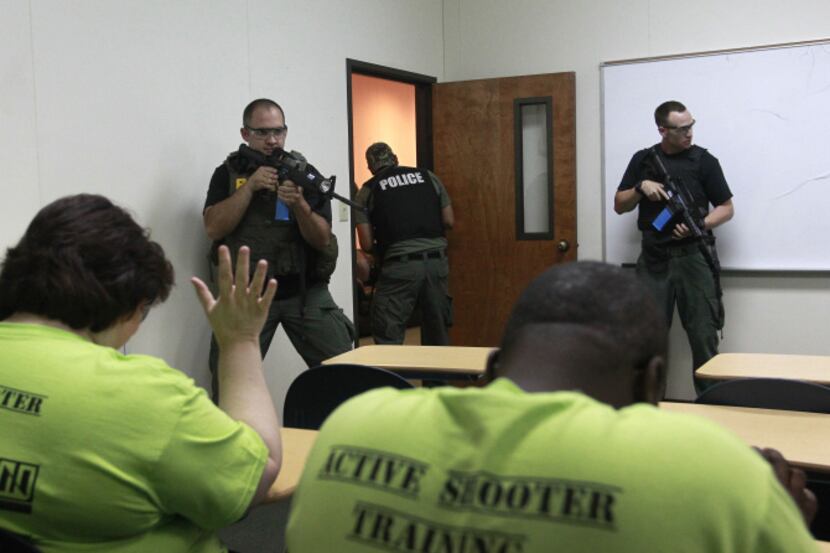 Cedar Hill Police K-9 Officer Andrew Rhoden and Detective James Porter secured the scene...