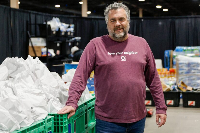 OurCalling volunteer Richard McCauley pictured outside an inclement weather shelter run by...