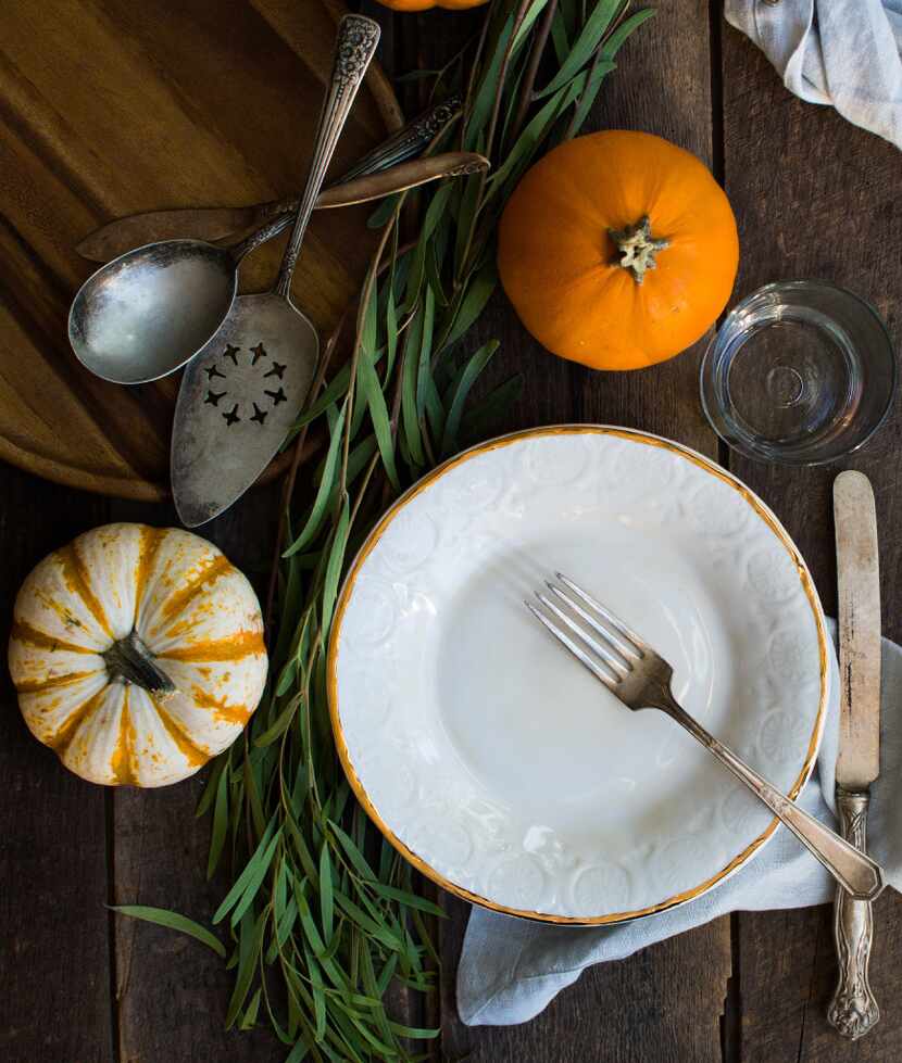 Let your tabletop be a mix of old and new, expensive and inexpensive.