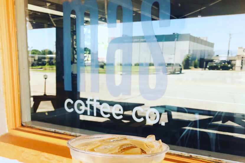 Mas Coffee Co. features locally roasted beans from Avoca Coffee Roasters in Fort Worth and...