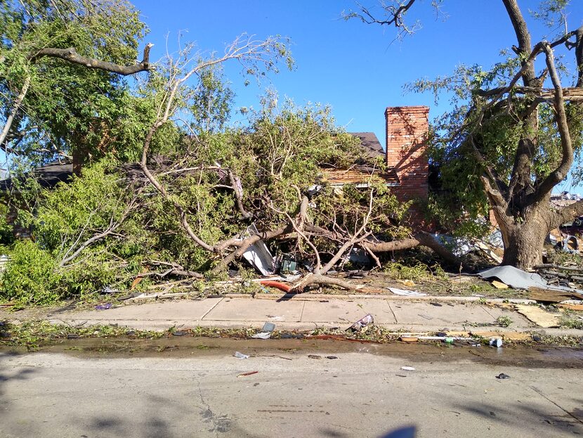 A front look at Manuel Rojas' house on Rickshaw Drive in Preston Hollow on Monday, the day...