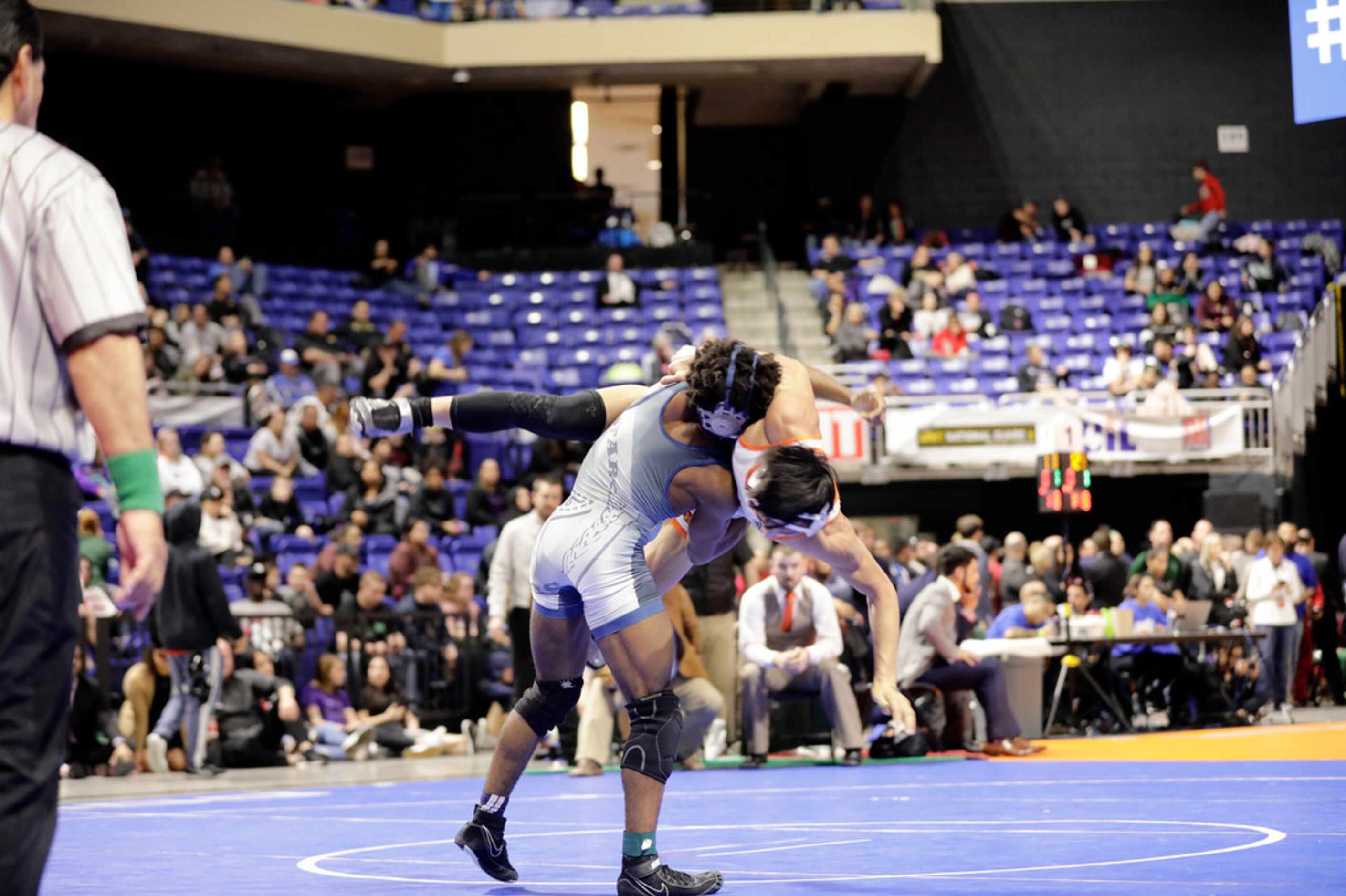during the UIL Texas State Wrestling Championships, Saturday, February 22nd, 2020, at the...