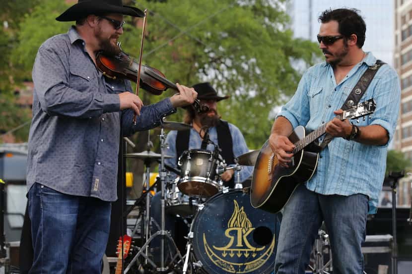 Reckless Kelly (from left Cody Braun, Jay Nazz and Willie Braun), who performed during the ...