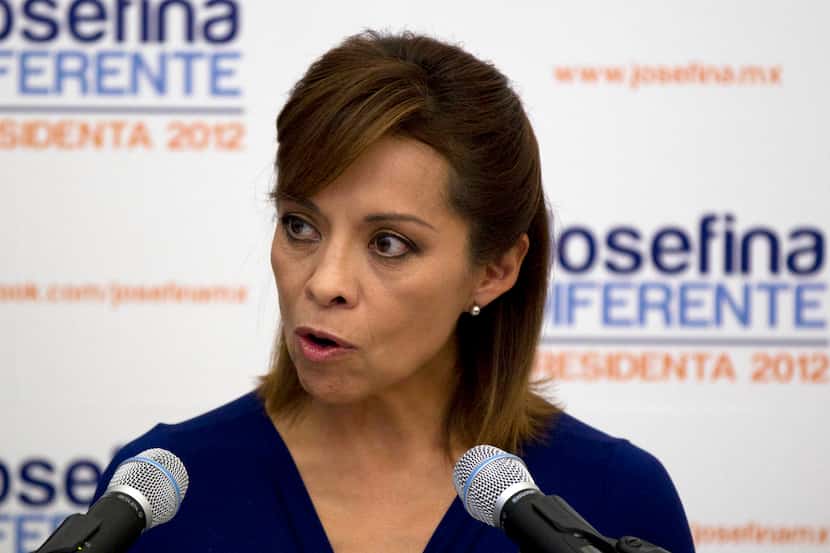 Josefina Vazquez Mota, presidential candidate of the ruling National Action Party (PAN),...