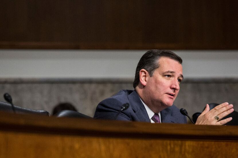 Sen. Ted Cruz, R-Texas, appeared at a Texas Public Policy event in Austin on Friday.  (AP...