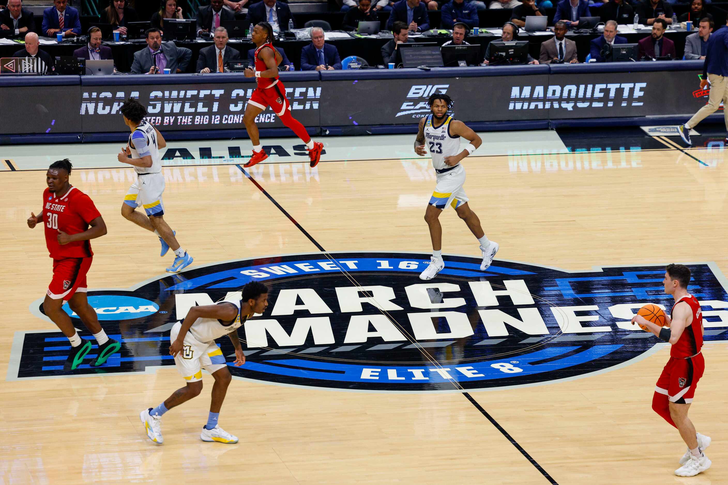 Marquette plays North Carolina State during the second half of an NCAA Men’s Sweet 16...