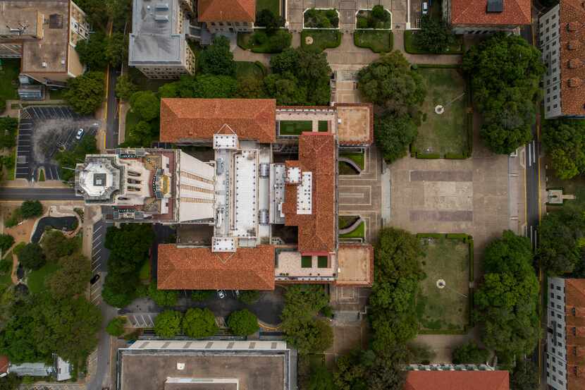 The University of Texas campus in Austin is quiet since it was closed because of the...