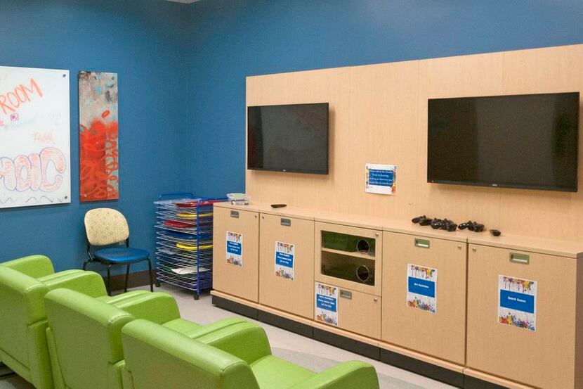
The teen room at Children’s Medical Center of Dallas was created for children with cancer...