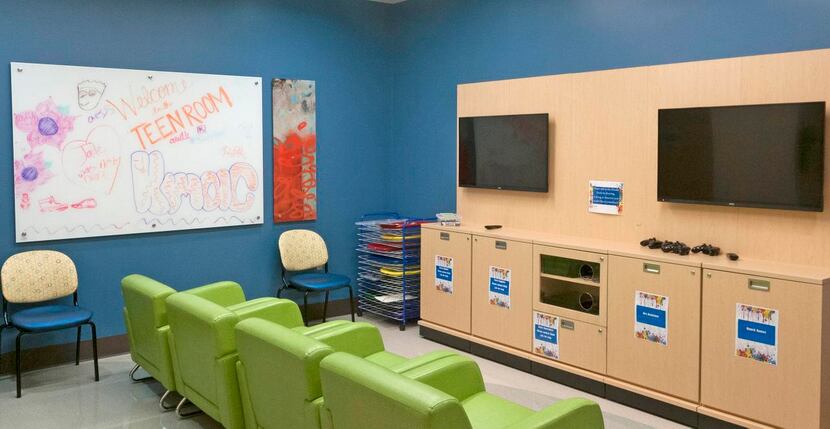 
The teen room at Children’s Medical Center of Dallas was created for children with cancer...