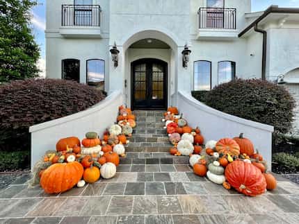 One of Porch Pumpkins' elaborate seasonal displays.