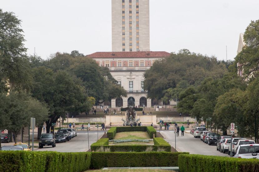 The UT tower at The Univeristy of Texas in Austin on Saturday, February 16, 2019. 