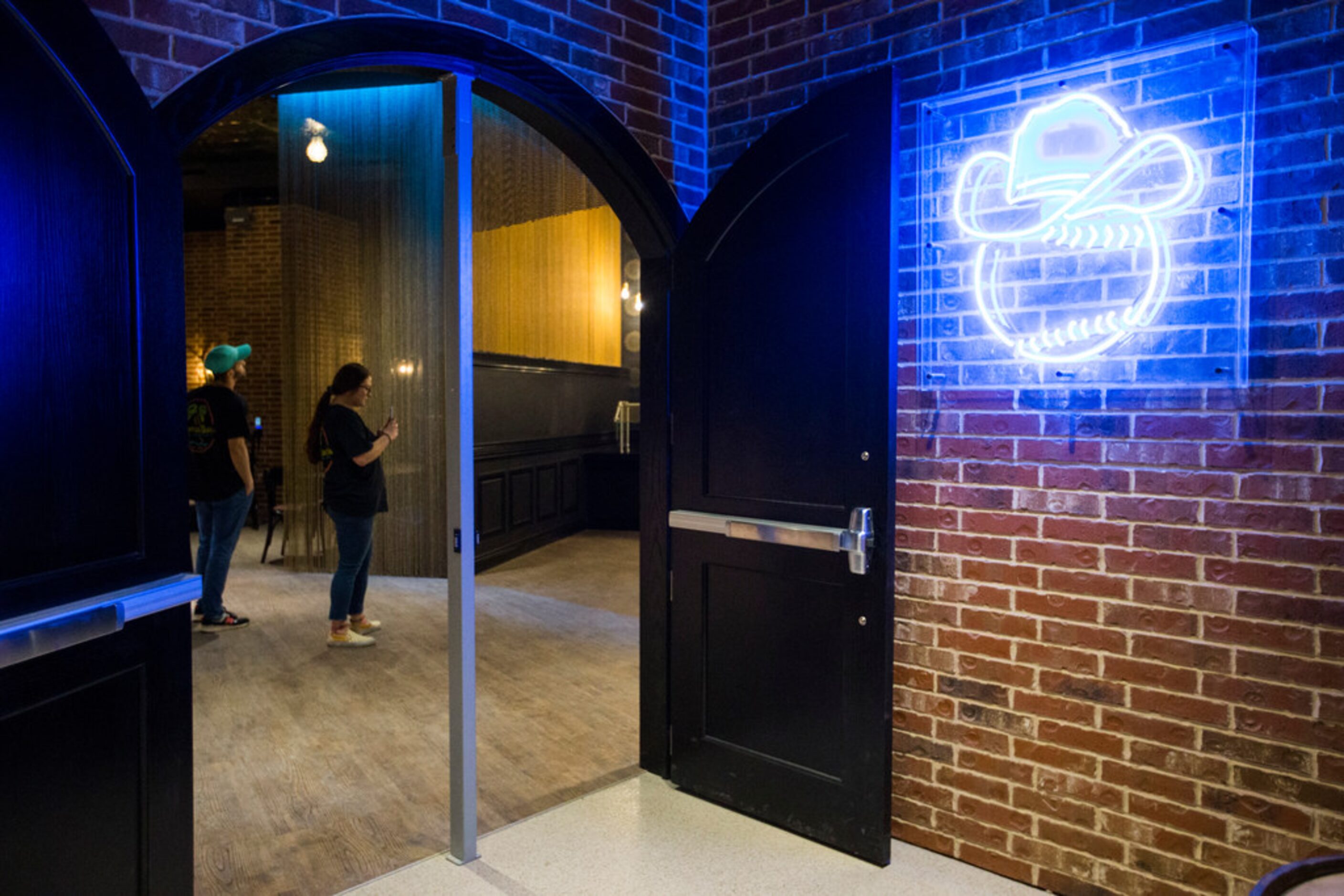 A restaurant on the lower concourse at the Texas Rangers' new Globe Life Field on Wednesday,...