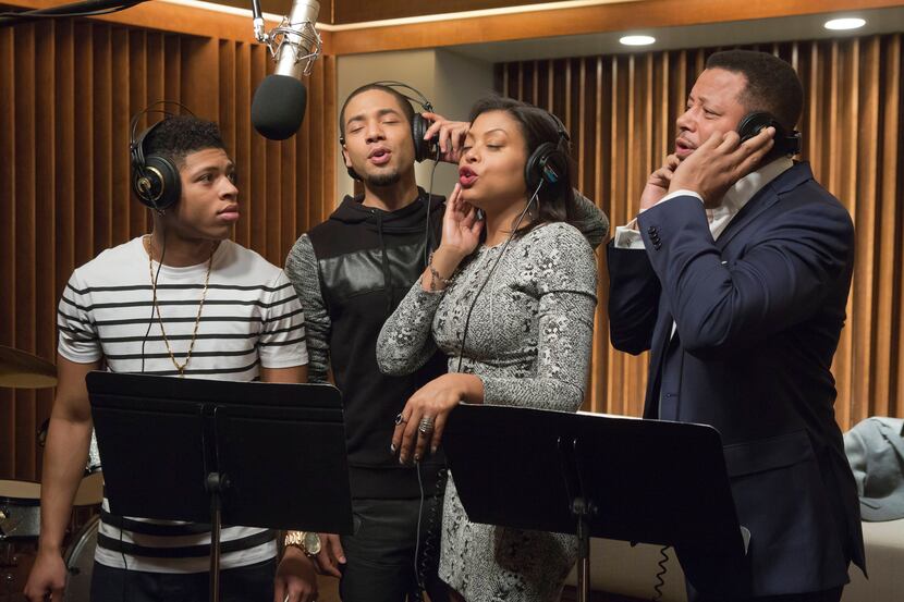 Bryshere Gray, from left, Jussie Smollett, Taraji P. Henson and Terrence Howard appear in a...