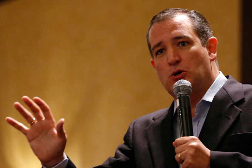 Ted Cruz spoke during the Texas delegation breakfast at the Republican National Convention...