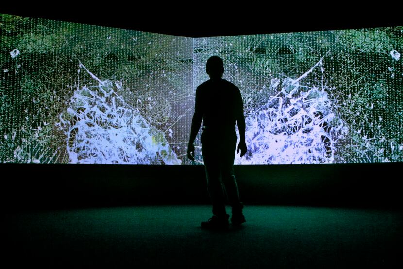 This three-channel immersive video installation titled 