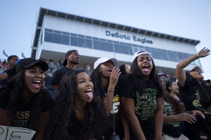 DeSoto seniors Ariel Levine, Keaira Hawkins, Kai'la Williams and Trinity Gooden (left to...