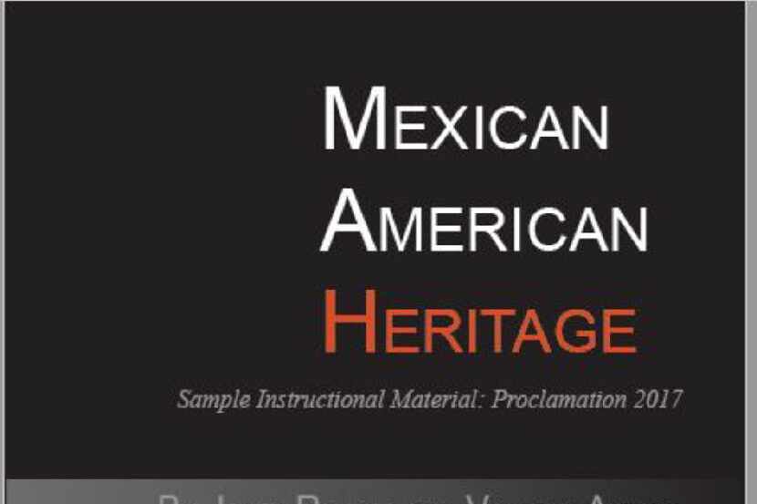 A proposed textbook called "Mexican American Heritage" was called racist and offensive by...