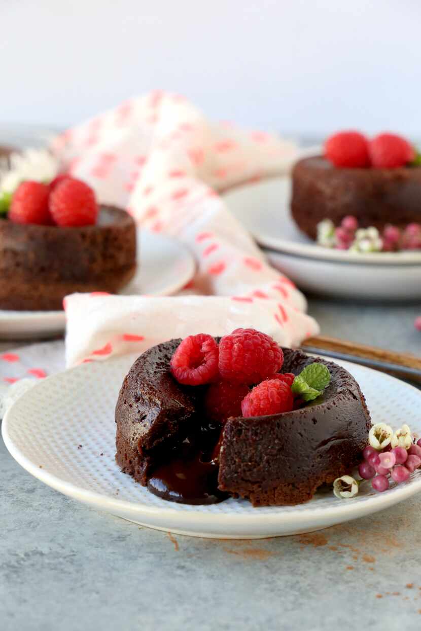 Flourless Molten Chocolate Cake by Kristen Massad