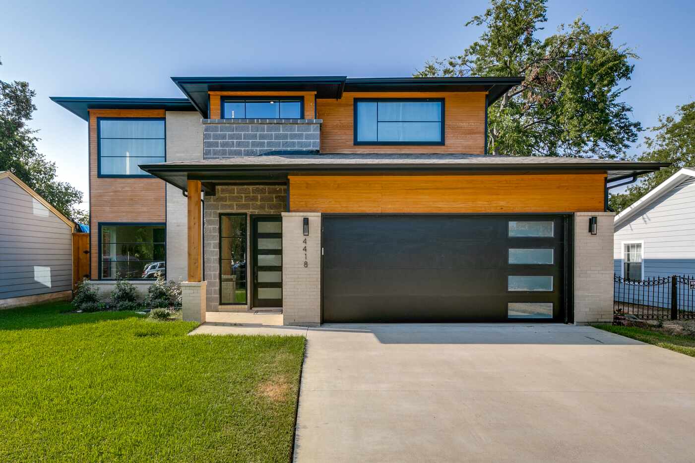 Exterior of a contemporary home