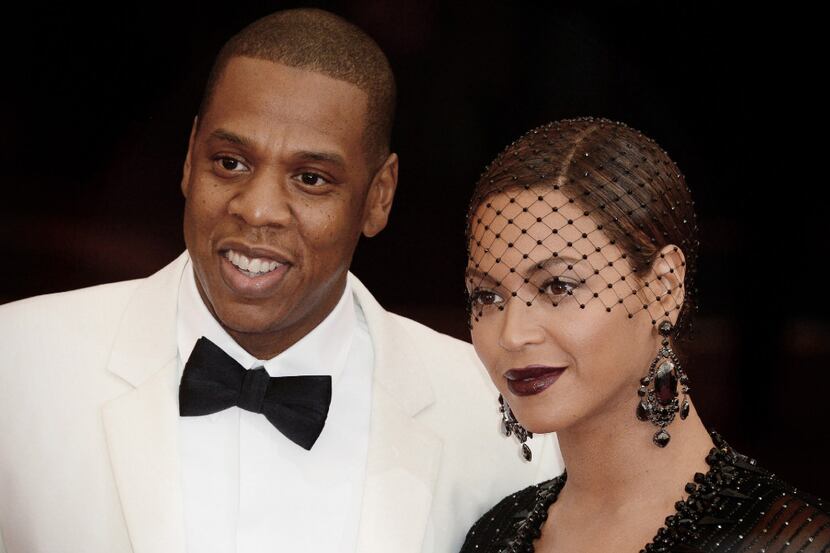 Jay Z and Beyonce Knowles arrive at the Costume Institute Benefit Met Gala on May 4, 2014 at...