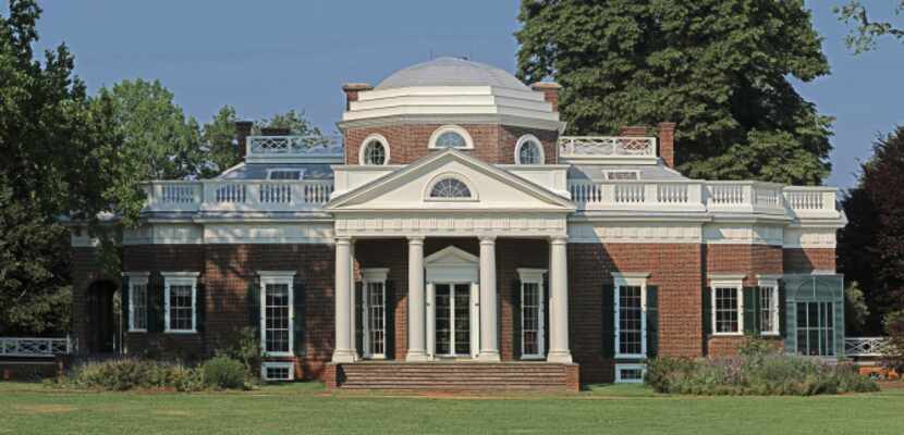This June 9, 2008 image provided by the Monticello Foundation shows the home of Thomas...
