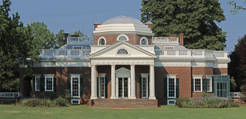 This June 9, 2008 image provided by the Monticello Foundation shows the home of Thomas...