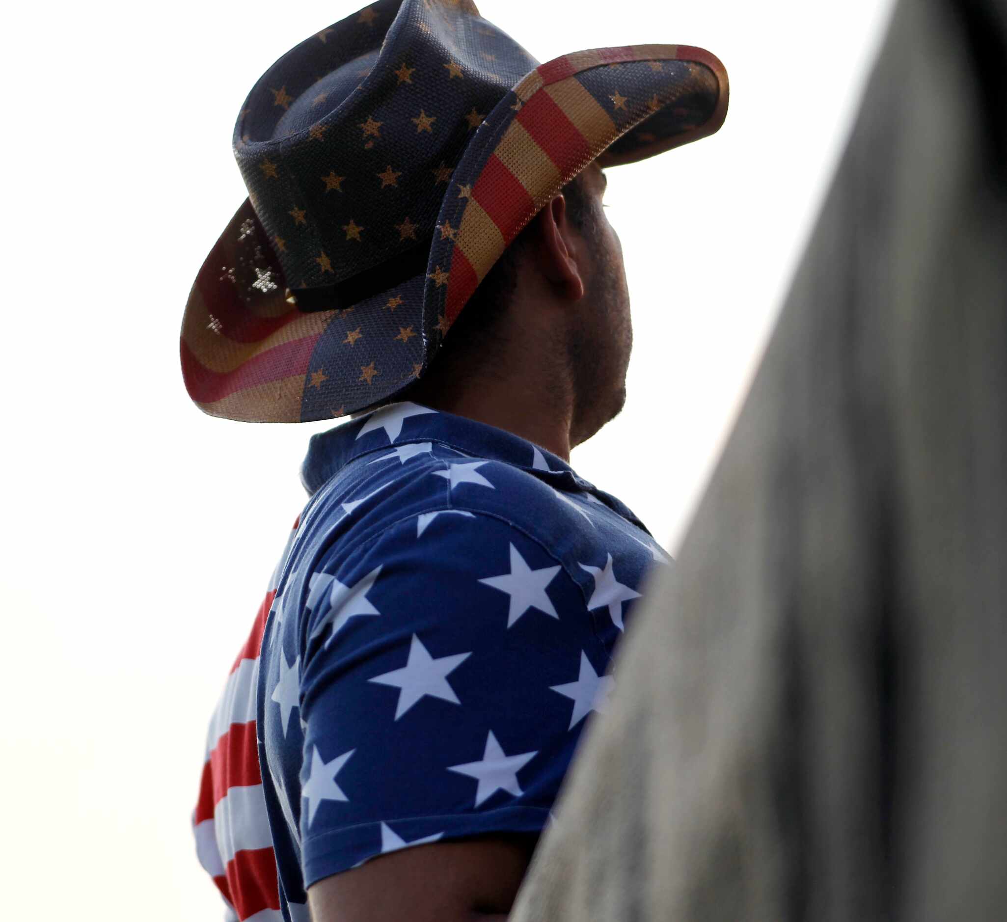 A Washington Freedom fan looks on from the stands during their cricket match against the San...