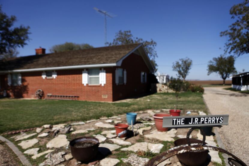 The Perry family's home is in Paint Creek in Haskell County, Texas.
