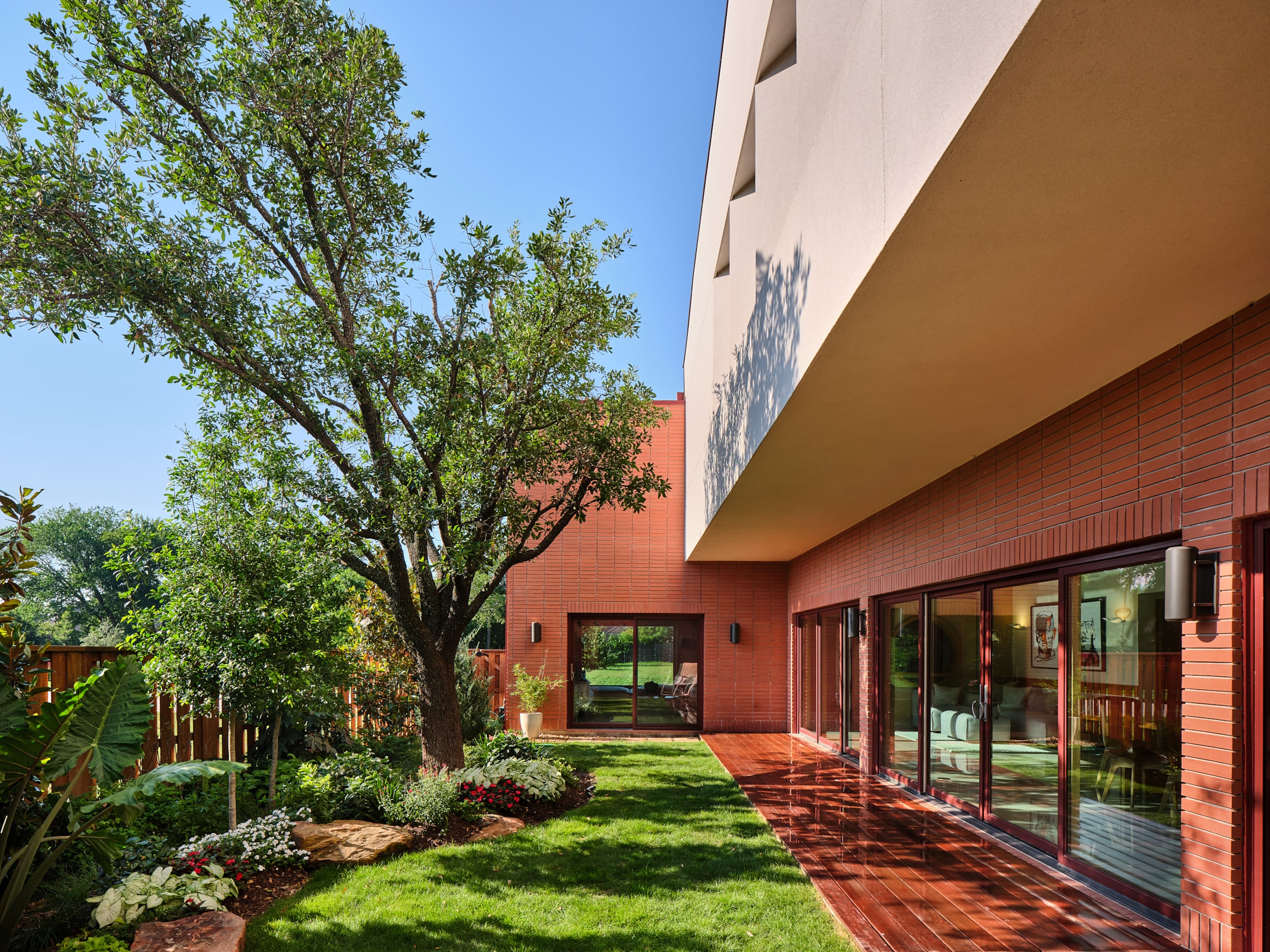 Large windows are found throughout the homes to provide generous views of the outdoors.