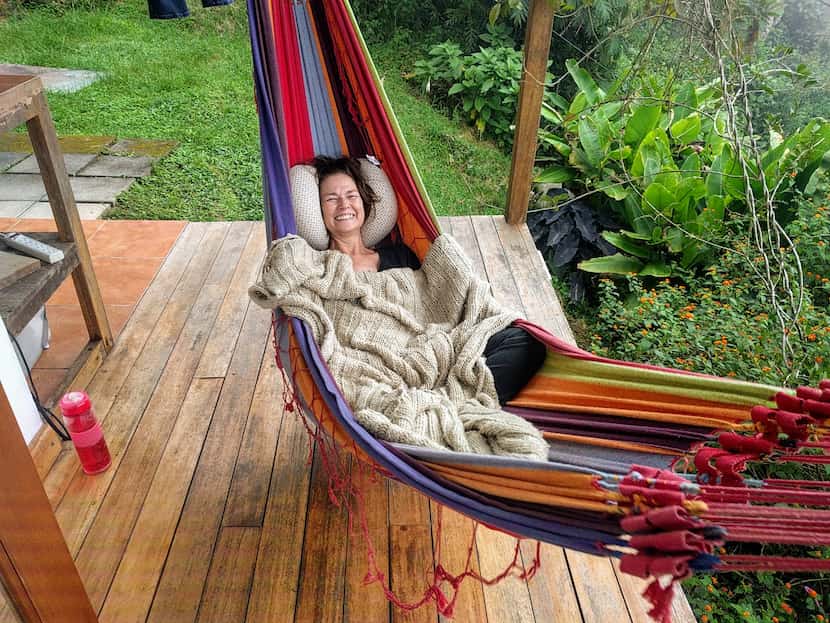 Laura Huebner in Costa Rica, where she and Barry Kooda imagined they would one day move.