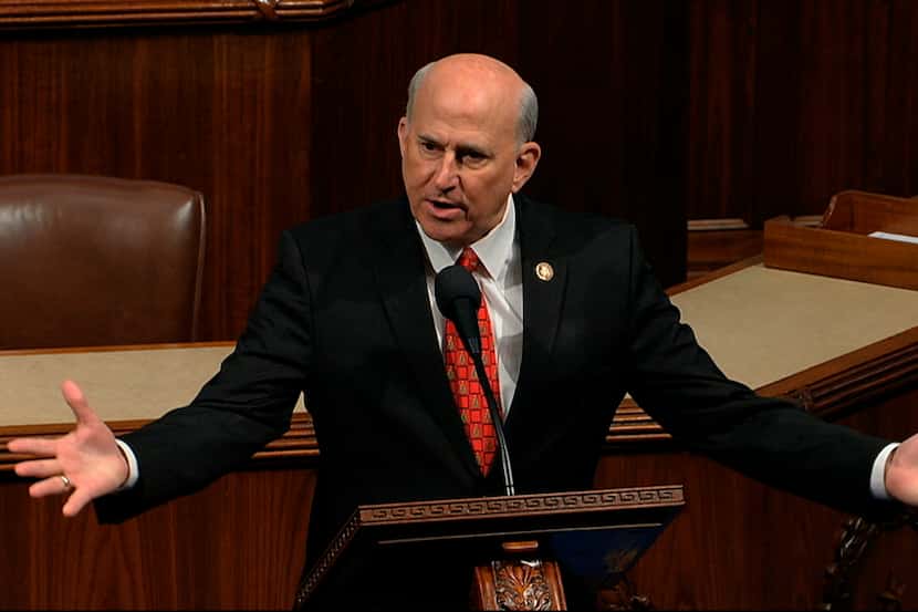 Rep. Louie Gohmert, R-Texas, speaks during the House of Representatives debate on...
