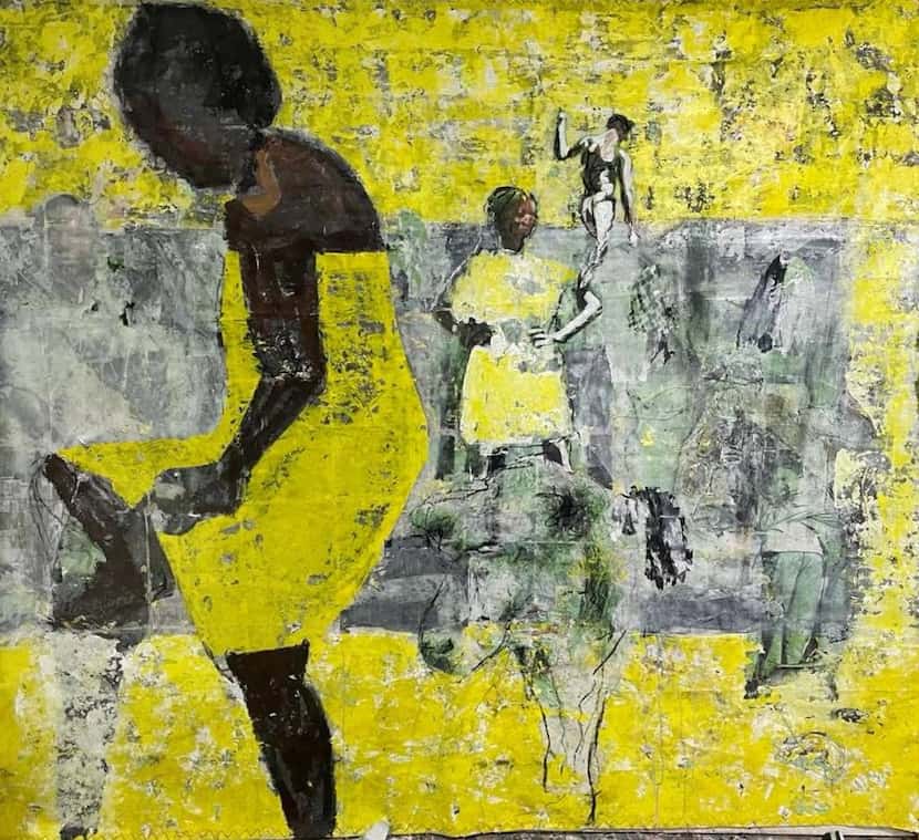Kaloki Nyamai's "Untitled (Yellow Bather)" will be shown at the Dallas Art Fair by Keijsers...