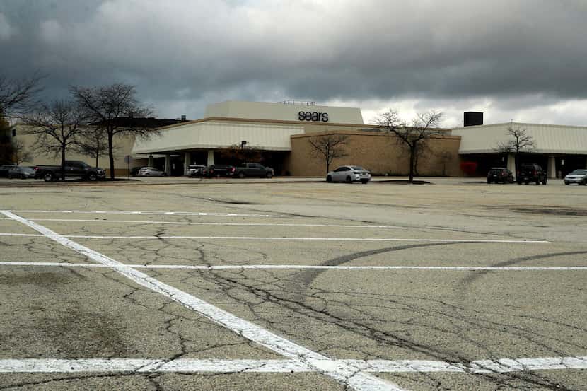 The exterior of the Sears store is shown four days before it permanently closes in...