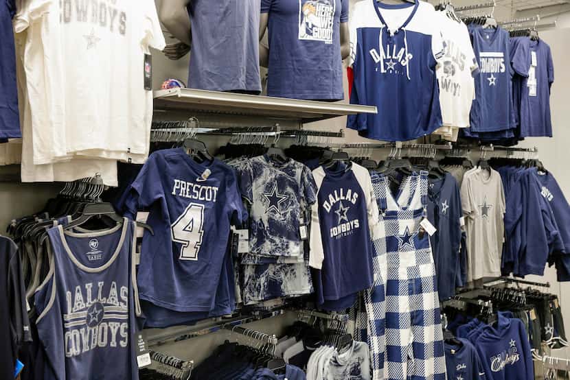 Dallas Cowboys apparel comes in all shapes and sizes, from sleeveless tanks to overalls, at...