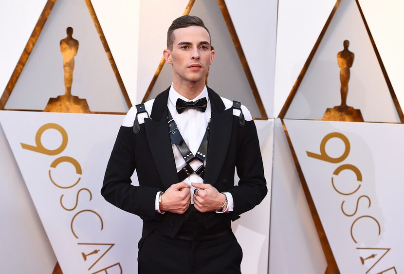 Adam Rippon -- nope, not an actor! -- arrives at the Oscars on Sunday, March 4, 2018, at the...