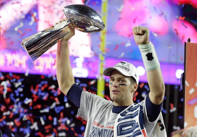 Tom Brady, mariscal de los Patriots. (AP Photo/Michael Conroy)