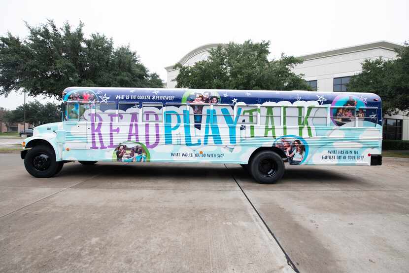 The ReadPlayTalk bus was unveiled this year. It's part of a Mesquite ISD initiative...