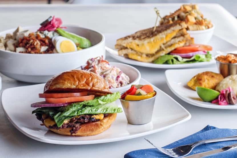 BarNone's new menu items include (clockwise from top right) Jackson's grilled cheese, Chef...