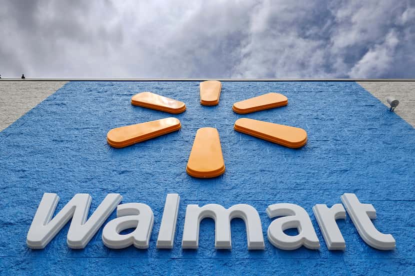 An exterior view of the Walmart Supercenter on Ohio Drive in Plano, Texas, July 16, 2021....