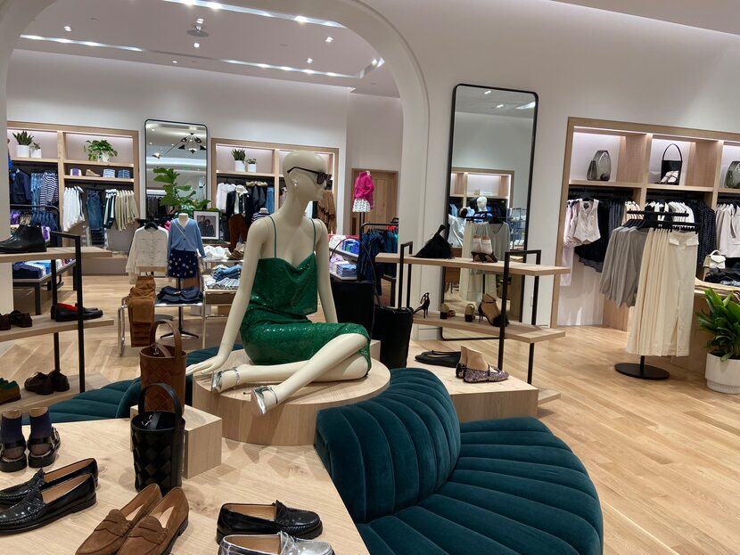 Interior of the newly remodeled J.Crew store at NorthPark Center.