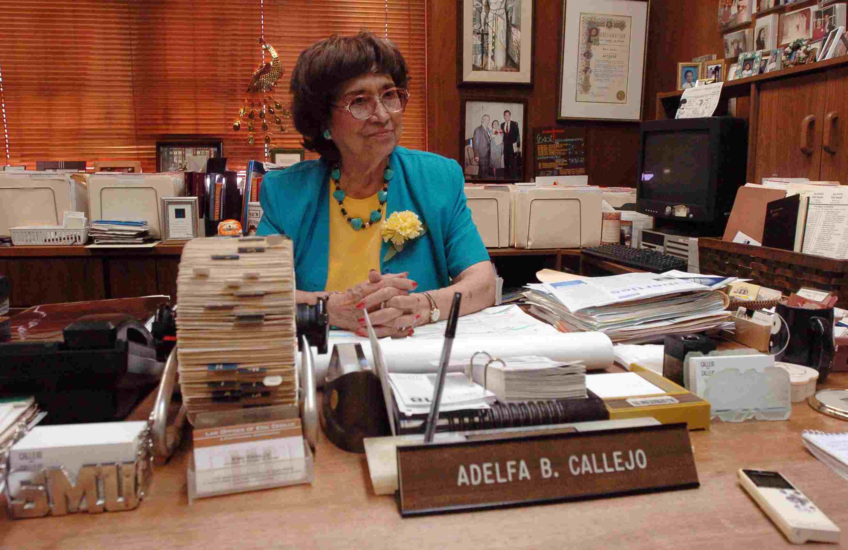 Attorney Adelfa Callejo is pictured at her Dallas office on Wednesday, Aug.19, 2009. 