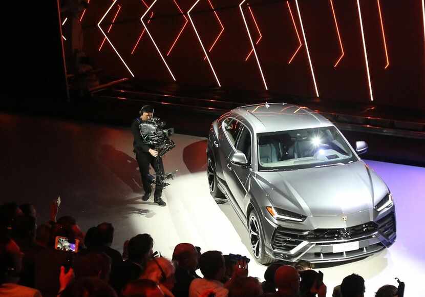 Lamborghini showed off its new Urus sport utility vehicle in Italy in December.  