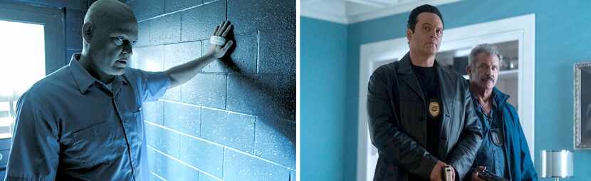 Two of Cinestate's movies, Brawl in Cell Block 99 (left, starring Vince Vaughan) and Dragged...