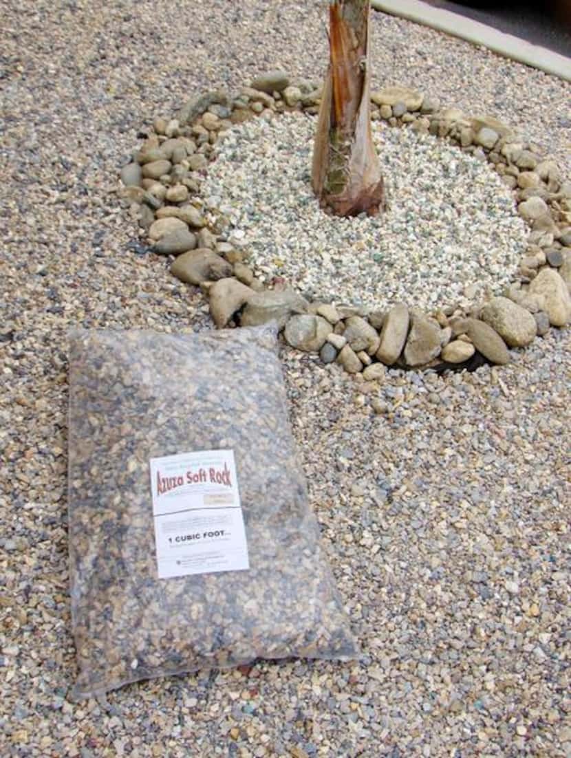 
Azuza Soft Rock can be used for landscaping around trees and bushes.
