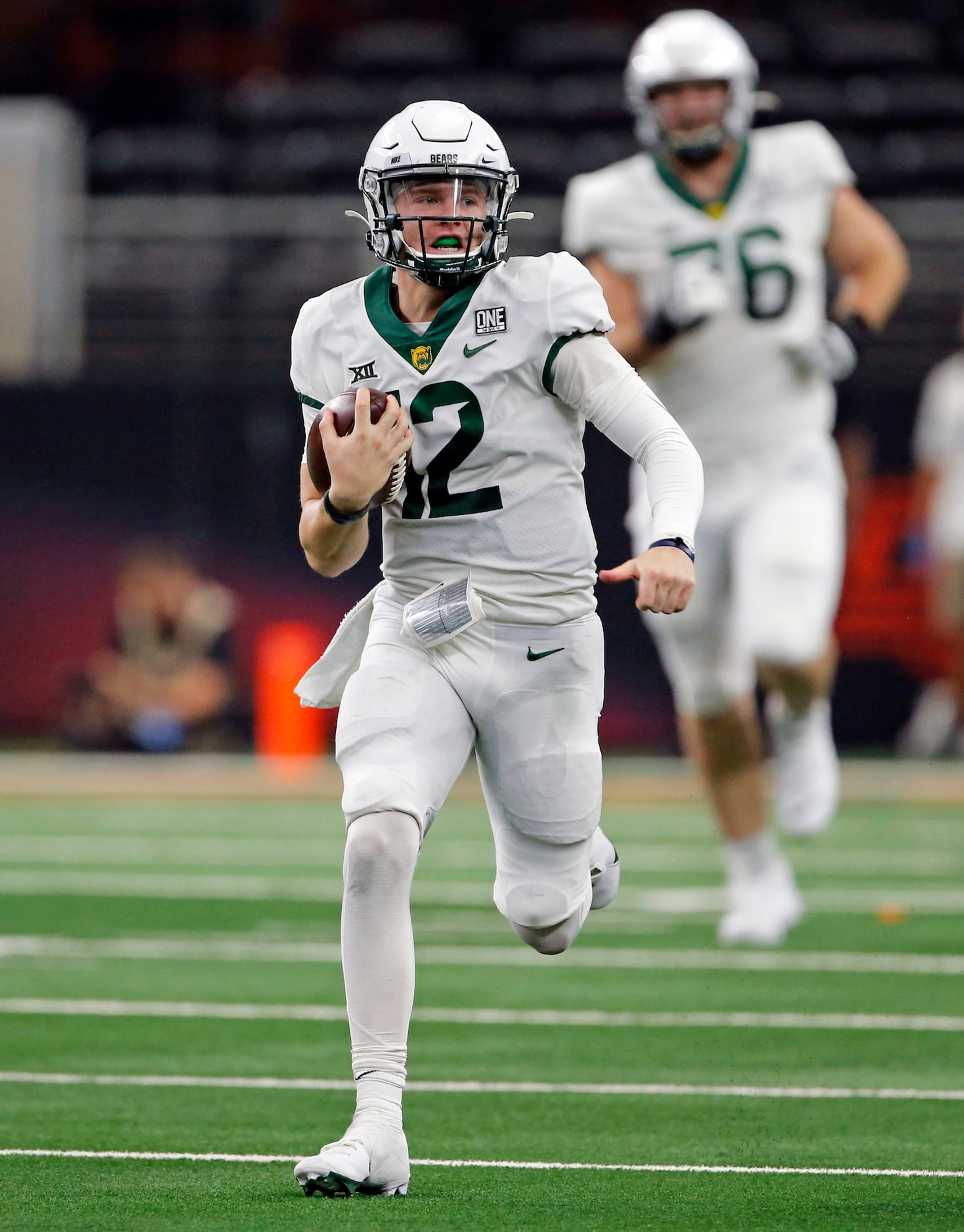 Baylor Bears quarterback Blake Shapen (12) runs for a first down during the second half of...